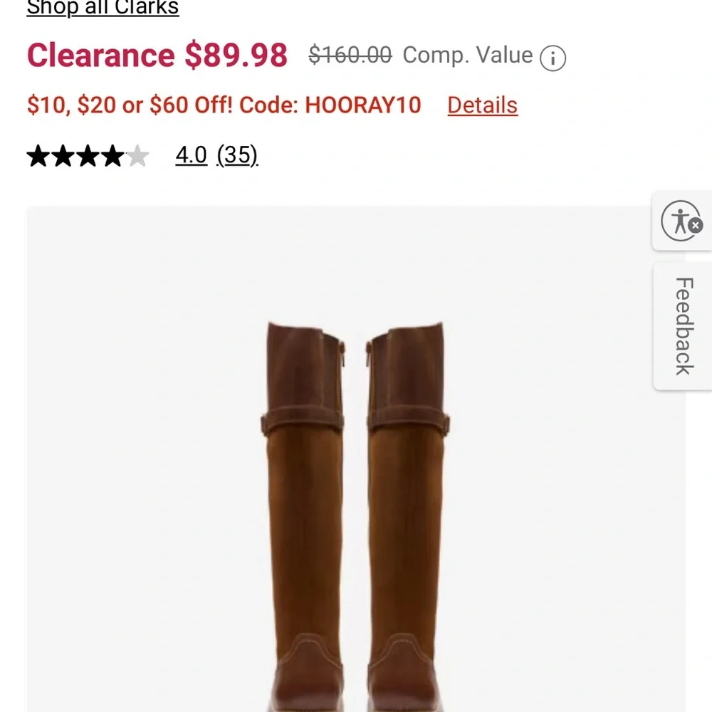 Brown Knee-High Leather Boots - Picture 6 of 8